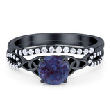 Two Piece Round Trinity Ring