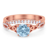 Two Piece Round Trinity Ring