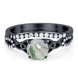 Two Piece Round Trinity Ring