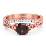 Two Piece Round Trinity Ring