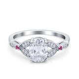Oval Natural Stone Leaf Design Wedding Ring