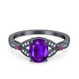 Oval Natural Stone Leaf Design Wedding Ring