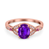 Oval Natural Stone Leaf Design Wedding Ring