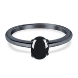 Oval Natural Stone Cathedral Ring