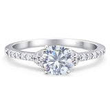Art Deco Round Natural Stone Ring