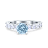 Round Natural Stone Cathedral Ring