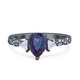 Art Deco Teardrop Pear Ring