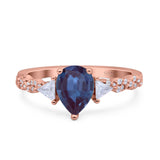 Art Deco Teardrop Pear Ring