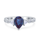 Art Deco Teardrop Pear Ring