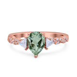 Art Deco Teardrop Pear Ring