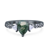 Art Deco Teardrop Pear Ring