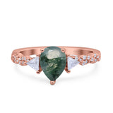 Art Deco Teardrop Pear Ring