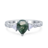 Art Deco Teardrop Pear Ring