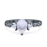 Art Deco Teardrop Pear Ring