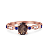 Oval Natural Stone Vintage Style Ring