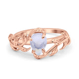 Pear Teardrop Leaf Vintage Style Ring