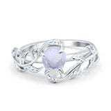 Pear Teardrop Leaf Vintage Style Ring