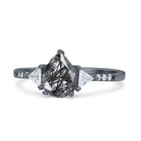 Pear Teardrop Vintage Style Ring