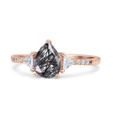 Pear Teardrop Vintage Style Ring