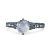 Art Deco Round Vintage Style Ring