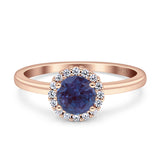 Art Deco Round Halo Vintage Ring