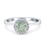 Art Deco Round Halo Vintage Ring