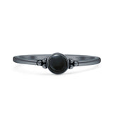 Oxidized Evil Eye Ring