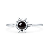 Oxidized Sun Ring