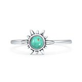 Oxidized Sun Ring