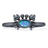 Oxidized Crab Ring