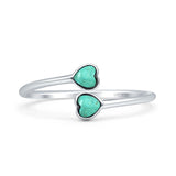 Oxidized Heart Ring