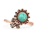 Oxidized Flower & Bee Oxidized Ring