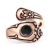 Oxidized Silver Spoon Oxidized Ring