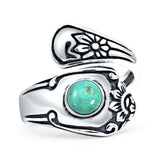 Oxidized Silver Spoon Oxidized Ring
