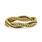Twisted Leaf Vine Ring