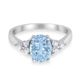 Vintage Style Oval Natural Stone Ring 