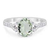 Art Deco Oval Natural Stone Ring
