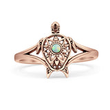 Oxidized Turtle Ring