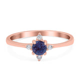 Minimalist Round Natural Stone Ring