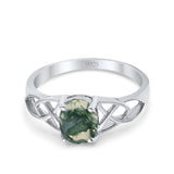 Oval Celtic Trinity Knot Ring
