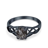 Oval Celtic Trinity Knot Ring