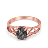 Oval Celtic Trinity Knot Ring