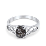 Oval Celtic Trinity Knot Ring