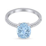 Art Deco Oval Natural Stone Wedding Ring