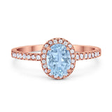 Art Deco Oval Natural Stone Wedding Ring