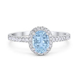 Art Deco Oval Natural Stone Wedding Ring