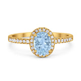 Art Deco Oval Natural Stone Wedding Ring