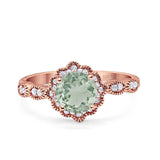 Art Deco Halo Floral Ring