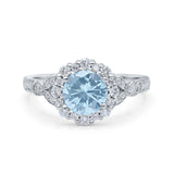Art Deco Halo Engagement Ring
