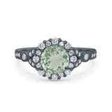 Art Deco Halo Engagement Ring
